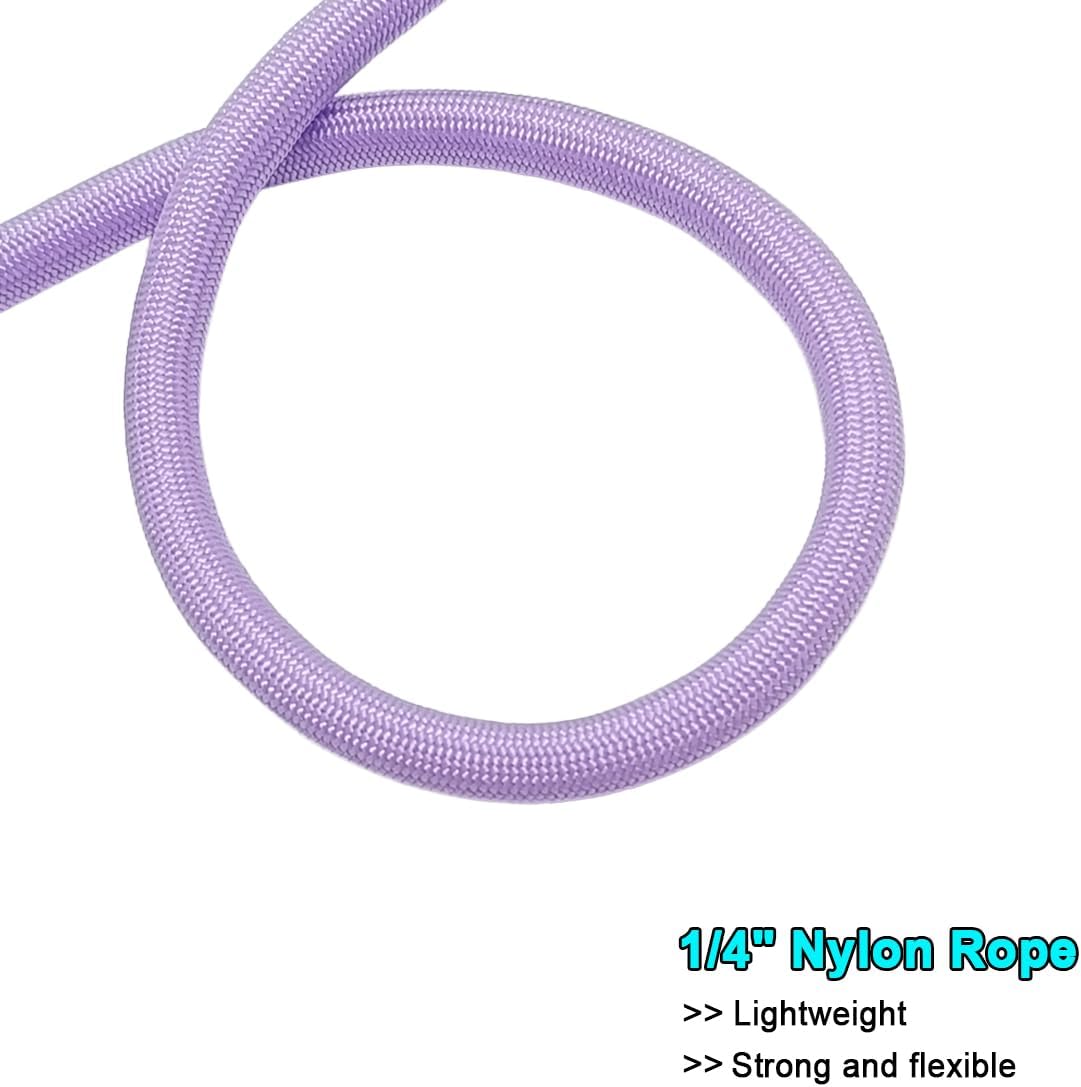 MayPaw Small Rope Dog Leash 6FT 8FT 10FT - 6ft*1/4" / purple - image 2