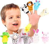 10Pcs Finger Puppets Set - Soft Plush Animals Finger Puppet Toys for Kids, Mini Plush Figures Toy - image 4