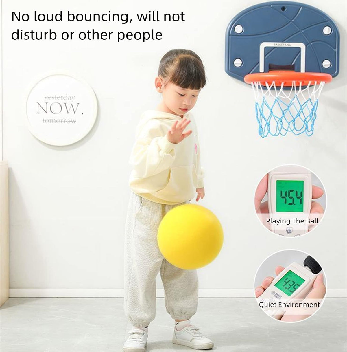 Ganjiang 7 inch soft no-noise foam ball in yellow for indoor play - view 10