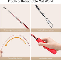 Cat Toys for Indoor Cats, 13 Packs Interactive Cat Wand Toy Set – Essentials for Cats - Multicolor / 13 Packs B - image 4