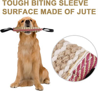Storystore Dog Tug Toy Dog Training Bite Pillow Jute Bite Toy - 11.8 Inch x 1P / Colorful - image 2