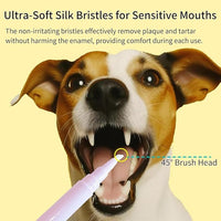 Pet Toothbrush Pen & Oral Repair Gel for Dogs & Cats – Teeth Cleaning Pen, Natural Plant Substance Tartar Remover for Repairing Pets' Teeth (4pcs)