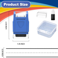 Handwriting Lines Stamp Roller Self-Inking Line Rolling Stamps - Blue - image 2