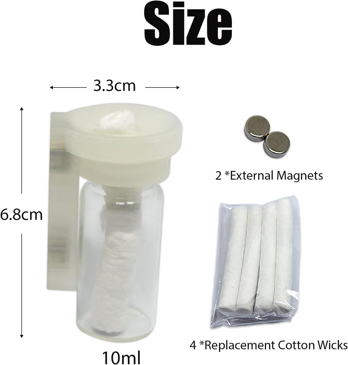 Jumping Spider Water Dispenser, Magnetic Hanging Feeder - Transparent / 10ML - image 2