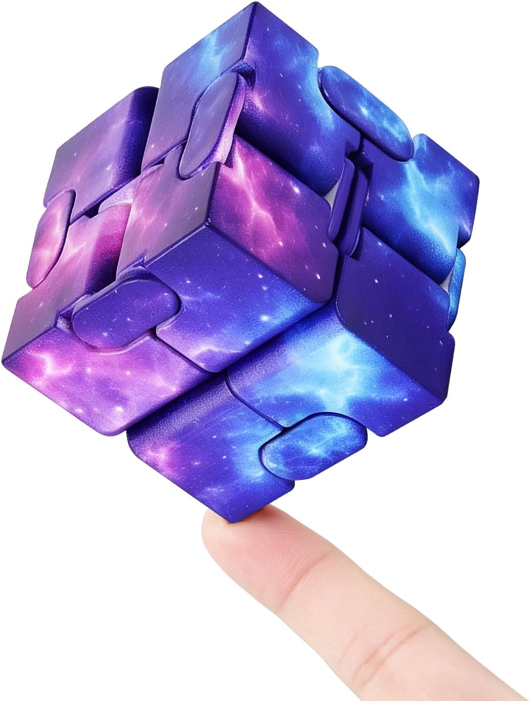 InfinityCube Fidget Toys for Kids and Adults - Gradient Blue Pink Galaxy / 1