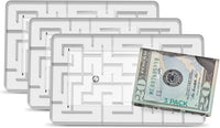 Tech Tools Money Maze Puzzle Gift Box, Stocking Stuffers for Men - 3 Pack