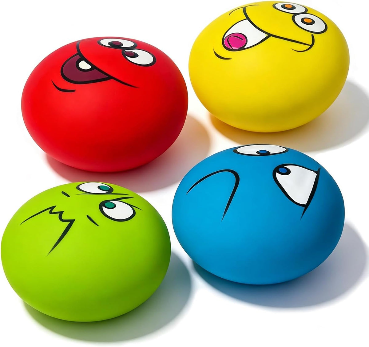 Squeaky Dog Toys for Small Dogs, Mini Breeds - 4 Color For XS/S 2.2" / Small