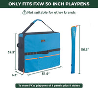 FXW Dog Playpen Storage Bag, Designed for RV Trips - Blue / 50 inch(1 Pack) - image 2