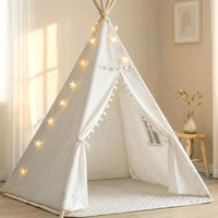 Little Dove Teepee Tent for kids Star Lights - Ball Style Teepee Set