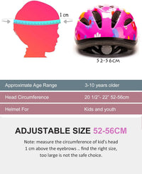 BeBeFun girls bike helmet in pink with 12 air vents and adjustable fit knob, ages 3 to 10 - view 34