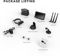 eRapta Wireless Backup Camera Magnetic: 5” Portable, 1-Min Install-Free Trailer Backup Camera with FHD1080P, Infrared Night Vision, 150° Wide-Angle View for Trailer/RV/Truck/Car/Tractor ACT501