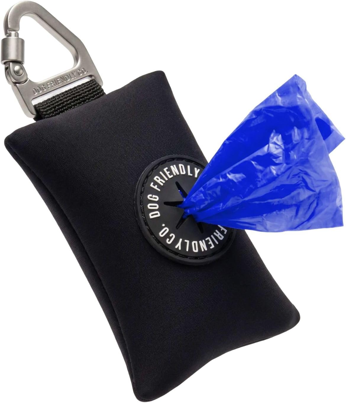 Dog Friendly Co. Poop Bag Holder for Leash, Dog Waste Bag – Essentials for Dogs - Black