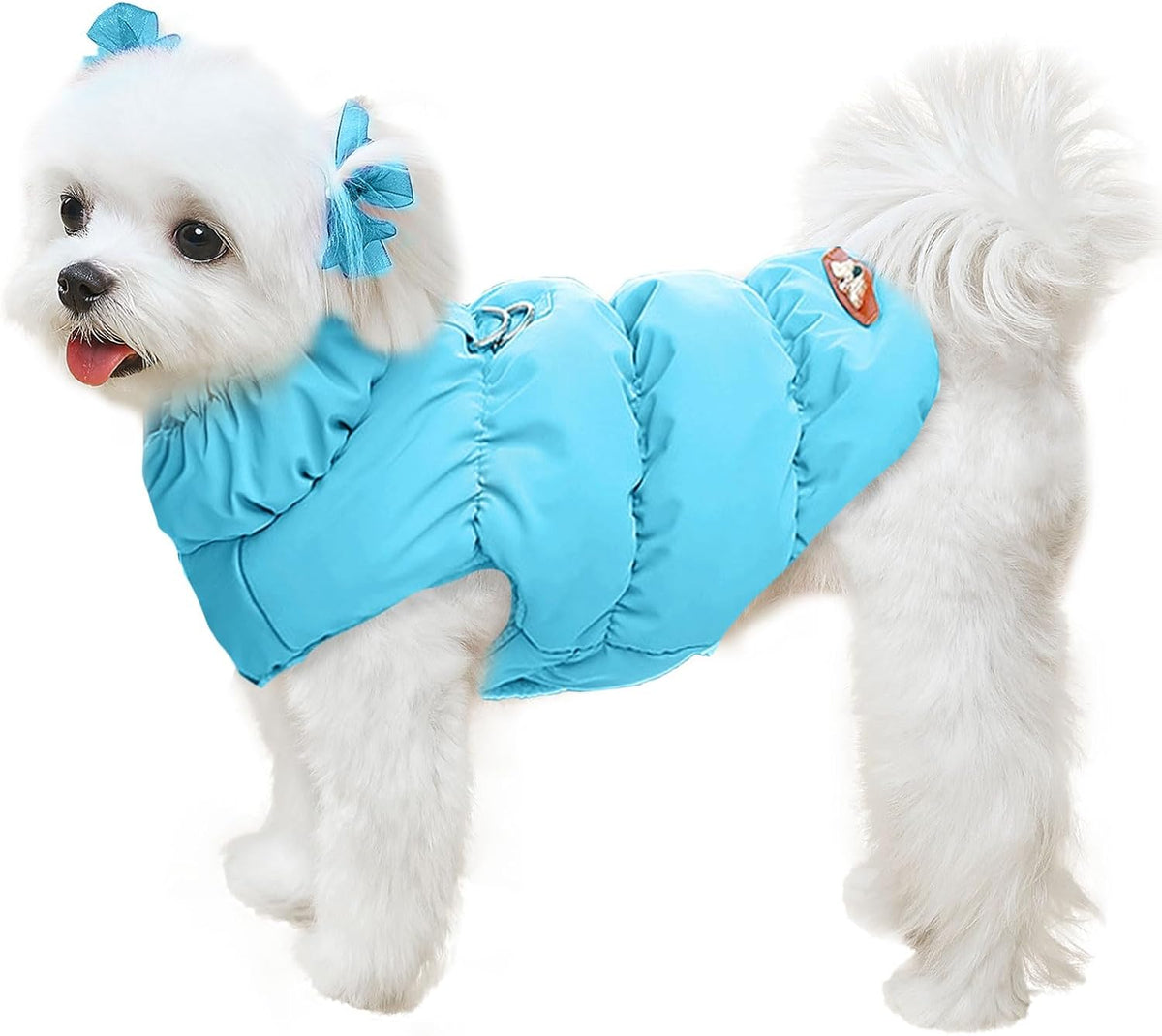 Warm Fleece Dog Jacket Coat for Small Medium Dog Winter Clothes Girl – Essentials for Dogs - Blue / XX-Large