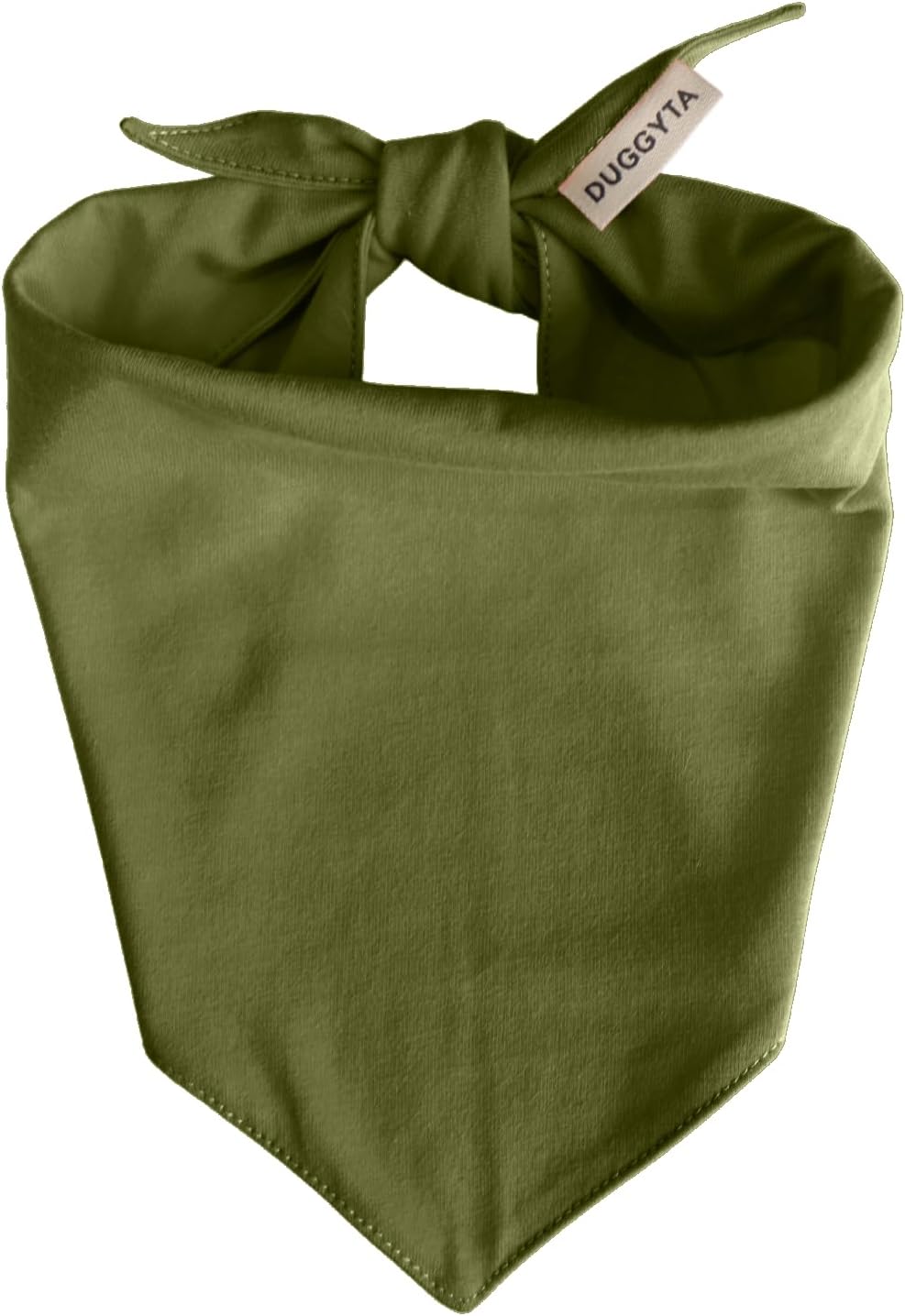 Premium Solid Olive Dog Bandana - Olive / Medium