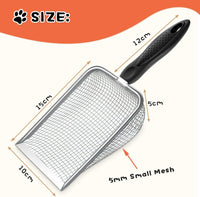Cat Litter Scoop, Sturdy Litter Cleaner Corner Shovel - 1 pcs / Black - image 2
