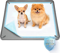 Silicone Puppy Pad Holder Tray with Clips, Fits 24" x 24" Pads – Essentials for Dogs - A-24"x24"