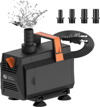 AquaMiracle 600GPH Aquarium Water Pumps Fountain Pump Pond Pump - 880GPH