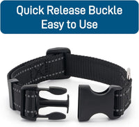Dog Collar for Small Medium Dogs with Buckle - Black / Small - image 4