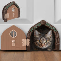 Fairy Door Interior Pet Door - Brown