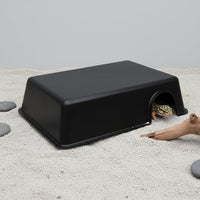 Reptile Hide Box Snake Hide Feel Secure and Safe, Gecko Hide - Black / XL 4 Pcs - image 3