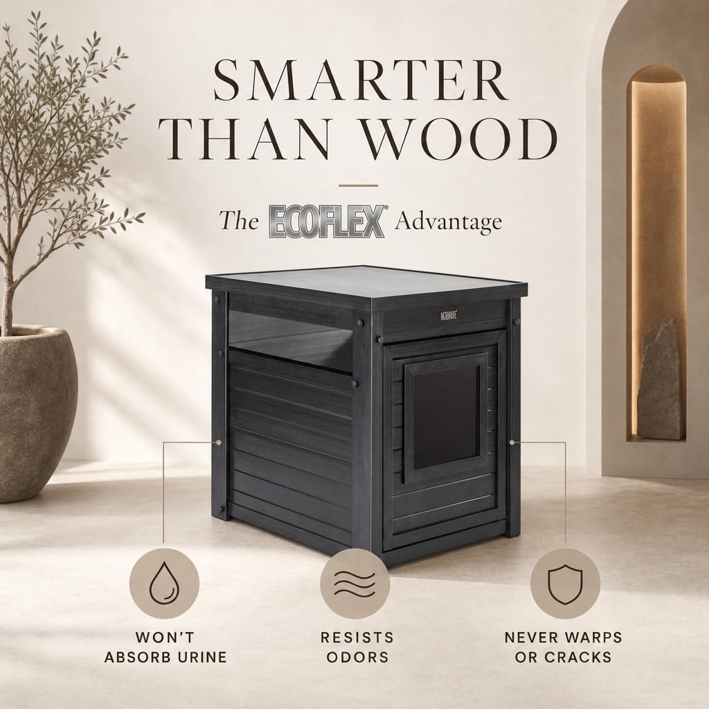 New Age Pet ECOFLEX Litter Loo Enclosure - Black / Standard - image 3