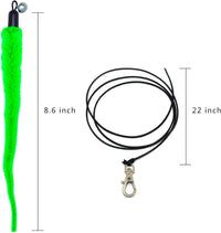 miwoowim 12 Pack Cat Wand Toy Refills with Bells - 10 Worms Refill - image 3
