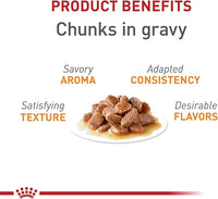 Royal Canin Hair & Skin Care Chunks in Gravy Wet Cat Food Pouch, 3 oz pouch (12-count)