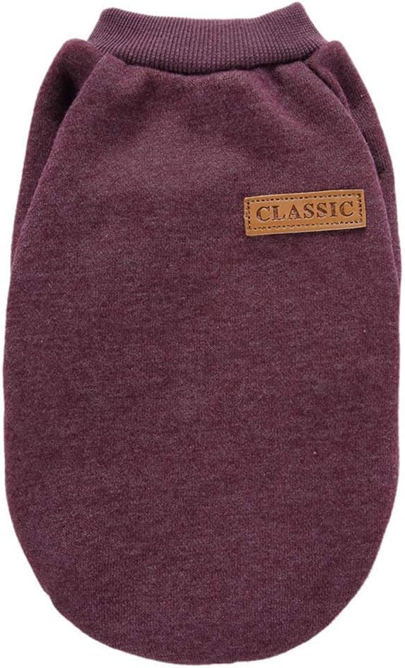 Dog Sweaters for Small Dogs, Soft Fleece Puppy Clothes - Brown / Small - image 2