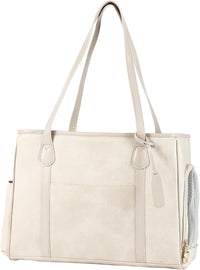 Stylish Dog Purse Carrier - Beige