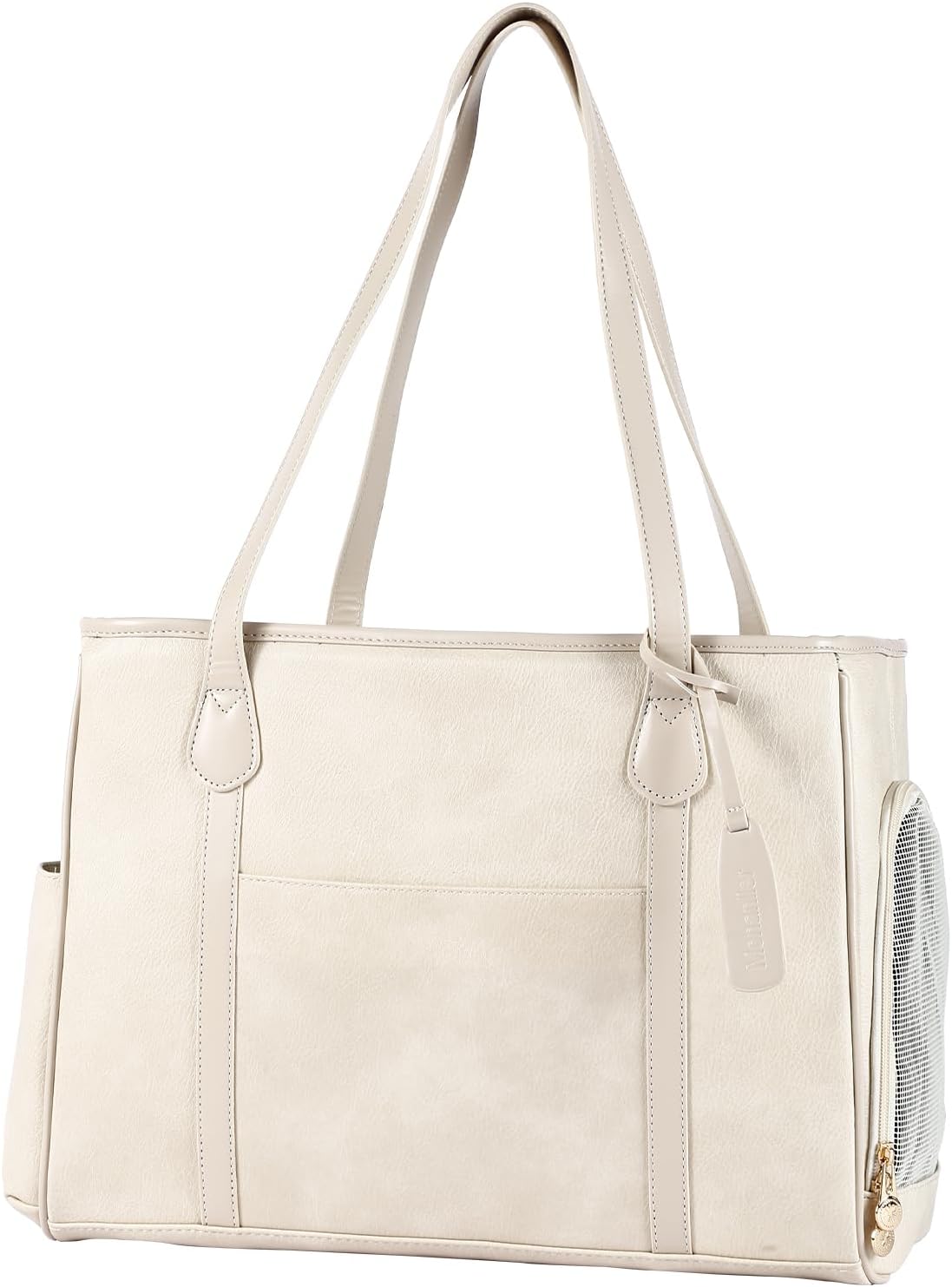 Stylish Dog Purse Carrier - Beige
