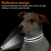 Joytale Reflective Dog Collar, Adjustable Neoprene Padded - X-Large (Pack of 1) / Black - image 2