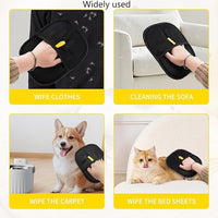 2025 New Pet Hair RemovalGlove,Upgraded Animal Fur Removal Tool,Yomi Pet Hair Remover Glove, Washable Reusable Double Sided Static Pet Hair Removal Glove forCouch,Furniture,Carpet,CarSeat. (2pcs)