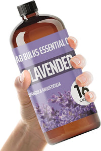 Lavender Essential Oil 16 oz Bottle for Diffusers, Candles, & Home – Aromatherapy Oil 1 Pack