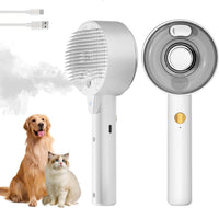 Cat Steam Brush for Indoor Cats - White