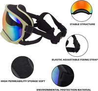 Medium Dog Sunglasses with Adjustable Strap UV Protection, Winproof Dog Puppy Sunglasses, Suitable for Medium Dog Pet Glasses, Dogs Eyes Protection,Soft Dog Goggles