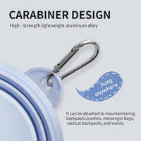 Collapsible Dog Bowls 2-Pack - 12 OZ Macaron Blue and Yellow - image 3