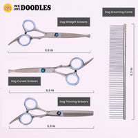 Dog Grooming Scissors Kit, Curved - Small - image 2