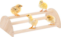 PETSFIT Baby Chick Roosting Bar, Anti-Rotation, Solid Wood - 14.4“L×8W×4.3"H / Basic