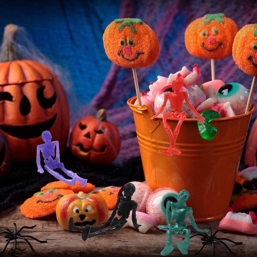 JOICEE 24PCS Halloween Stretchy Skeleton Toys Squishy Skeleton Toys – Fun for Kids & Family - image 3