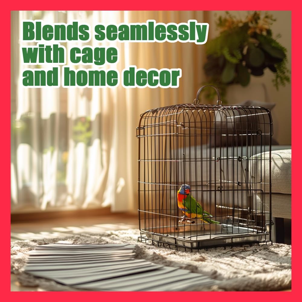 Large Bird Cage Liners, 120 Ink-Free Newsprint Sheets - Large (31" x 21.5") - image 3