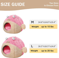 Cat Beds for Indoor Cats-Cat Bed Cave - M 14.6'' / Pink - image 4