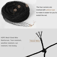 Cat Balcony Net, Steel Wire Reinforced, Anti-Fall Fence - 10 X 26 Ft - image 2