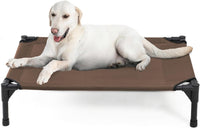Garnpet Elevated Dog Bed for Large Dogs - Brown / Large