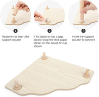 Niteangel triangle wooden hamster play platform, 9 by 9 inches - view 3