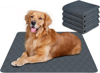 RIOUSSI Reusable Pee Pads for Dogs, Puppies. Washable, Absorbent - 20"x28"(4pack) / Dark Gray
