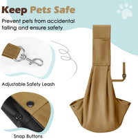 Pawaboo Small Dog Sling Carrier – Essentials for Dogs - Khaki - image 4