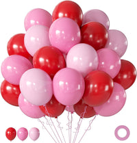 Blue Balloons Metallic Blue Balloon - Red Pink