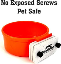 Dog Crate Water Bowl No Spill - Orange - image 4
