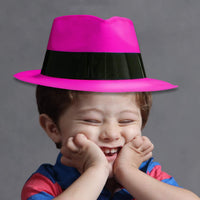 Super Z Outlet 12 Pack Neon Mafia Style Gangster Fedora Dress Hats - image 2