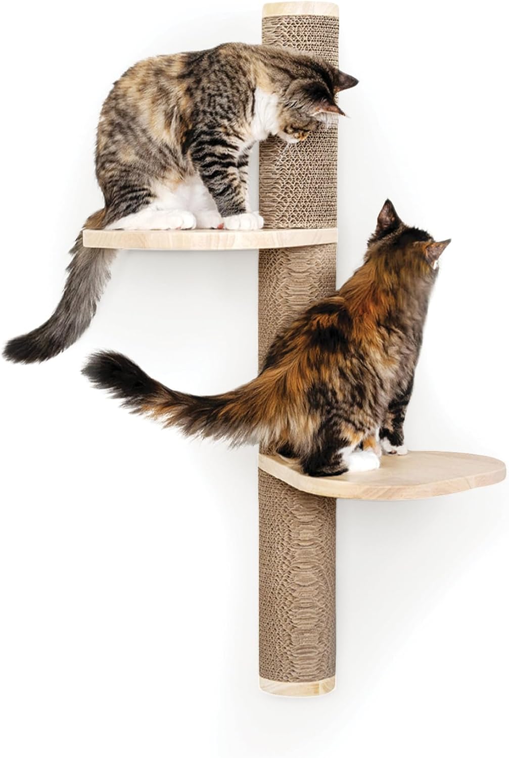 FurHaven 69.3" Tall Cat Scratching Post Tower for Indoor Cats - Wall Mount / Ascentials Sunrise Steps